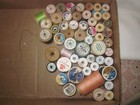 50 Pc Vintage Mixed Lot Wooden Spool Sewing Thread Craft Thread