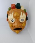Vintage Korean Traditional Hahoetal Ritual Wooden Dance Drama Yangban Mask Monk
