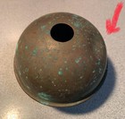 Antique Copper Weathervane Barn Roof Lightning Rod Ball 4   