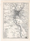 Cairo - Detailed City Streets Egypt Walker 1911 Original Antique Map W Video
