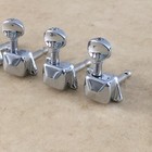 Rare Vintage Chrome Electric Guitar Tuners Set Slanted Sealed Casings 70s Style