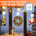 Wreath Hangers For Front Door Large Clear Hanger Christmas Xmas Decor Decoration