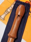 Vintage Roessler Beautiful Soprano Baroque Recorderbag   Schott Play Book