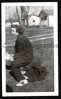Girlfriends Playing Around Sits On Butt Saddle Shoes 1946 Old vintage Photo-aa92