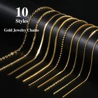 Ecoofor Gold Necklace Chains For Jewelry Making  75 5 Feet 10 Rolls  2