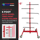 Auto Panel Tree Paint Stand Holder With Adjustable Center Post - Hook Levers Sec