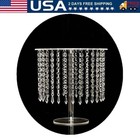 1 Tier Cake Stands Round Crystal Beaded Cupcake Tower Separable Dessert Display
