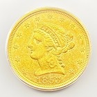 1853 P  2 50 Gold Liberty Head Quarter Eagle Icg Xf 45 Ef45   Low Survival Pop