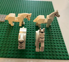 Lego Minifigure Lot White Horse Minifigure  Castle Western Farm  4 
