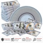 100 1000x pack Prop Fake Looks Money Bills Toys For Birthday Pretend Play Games