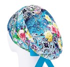 Scrub Caps Roses  Scrub Hats For Women  Floral Surgical Cap  Nurse Cap Stretchy