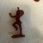 Marx Original 1960 s 60mm Skinny Red Brown Indians - Lot Of 3