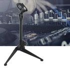 Mini Desktop Microphone Stand Tripod Adjustable Portable Mic Clip Holder