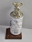 Vintage Motorcycle Trophy 1960 s Beer Can Wooden Base Old Style Blank Insert