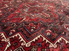 Vintage Heriz Rug 8x11 Handmade Oriental Handwoven Antique Old Real Big Red 8x10
