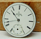 Antique 1889 Elgin 67 15 Jewel 6 Size Pocket Watch Movement With Dial   Hands