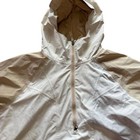 Stoic Anorak Pullover Ski Jacket Hooded Windbreaker Lightweight Black Beige