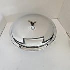 Vintage Kromex Silver Company Serving Dish W  Pyrex Glass Bowl Silver Lid