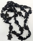 Antique Vintage Mourning Victorian Edwardian Black Beaded Edging 34  X 1 2 