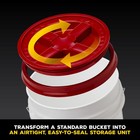 Gamma2 Gamma Seal Lid 3pk Replacement Lids  fits 3 5-7 Gal   Red white blue