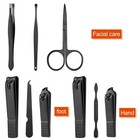 Men Manicure Pedicure Set Professional Nail Clippers Grooming Kit Travel Case