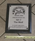 Iron Coffins Biker Motorcycle Club Black 1  Toledo Ohio Plaque Award 2012 Party