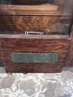 Antique Early 1900   s Ancient Order Of Foresters Oak Smoking Pipe Tobacco Cabinet