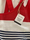 Sur La Table Apron Bon Appetit Striped Red White Blue  37