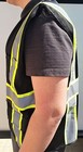 Fx Two Tone Hi-vis Black Safety Vest With 4 Front Pocket  fxsv1001 