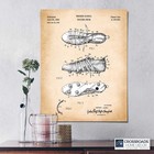Soccer Wall Art  Soccer Shoe Patent Poster Print  Ready To Hang No Frame Poster