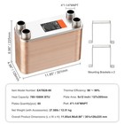 Uimoso Brazed 80 Plate Heat Exchanger 1-1 4  Mnpt Ports 5 x 12  316l St  Steel