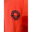 Harley-davidson T-shirt Mens Xl Orange Willie G Skull Worth Kansas City Mo Tee