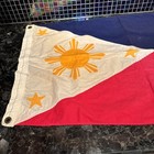 Vintage 2  X 3  Canvas Phillipines Flag Vietnam War Era Endurance Euc