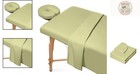 Elegant 3-piece Microfiber Massage Sheet Set - Includes Fitted And Flat Sheets