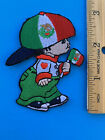 Lg Mexican Flag Boy Patch Iron-on Sew-on Embroidered Mexico Emblem  3 X 2 75    