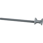 39  Gray Steel Antenna J-pipe With Steel Mounting Plate