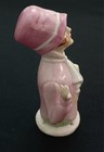 Vintage Half Doll 1920s Flapper Girl In Pink Pin Cushion Figurine Germany 15870