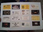 16 Motorcycle Club Courtesy Cards Mongels  Gypsys Moscow  Valiants