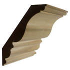 Ewcr28 Crown Moulding Trim  1-1 16  X 6-1 8  Unfinished Solid Hardwood Trim