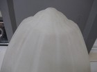 Huge Vintage Glass Lamp Shade 15  Tall Ribbed Dome Design Beehive Acorn Art Deco