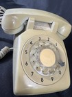Vintage Itt Beige Rotary Dial Desk Telephone Retro Landline Phone Tested Faded