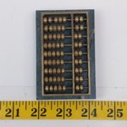 Vintage Abacus Math Marble Brass Mcm Green Gold Tone Home Office Decor 80s