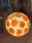 Vintage 60s Chunky Acrylic Rock Candy Swag Lamp Light Mid Century Mcm Modern