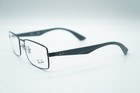 New Ray Ban Rb 6332 2822 Black Grey Eyeglasses Frame Rx 55-18