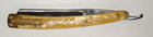 Vintage Goldedge Straight Razor   Dubl Duck   Yellow Pearl Celluloid   Germany