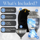 Stairway To Heaven Cremation Urn For Human Ashes  4-piece Set  With Handcrafted