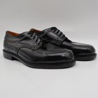 Walker Shoes Vintage Black Leather Oxford Shoes Mens 7 5 Deadstock Uniform Dress