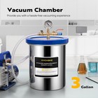 3 Gallon Vacuum Chamber 304 Stainless Steel Kit Acrylic Lid Degassing Chamber