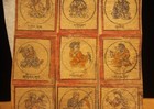 Tibet 1700s Old Antique Buddhist Tsakli Tsaklis Thangka Tangka Nine Dharmapalas