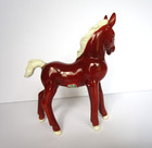 Vintage Ceramic Horse Statue figurine 1930s Czechoslovakia 6 5 